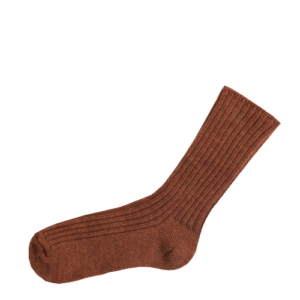 Joha Uldstrømper i rib - Dark Copper