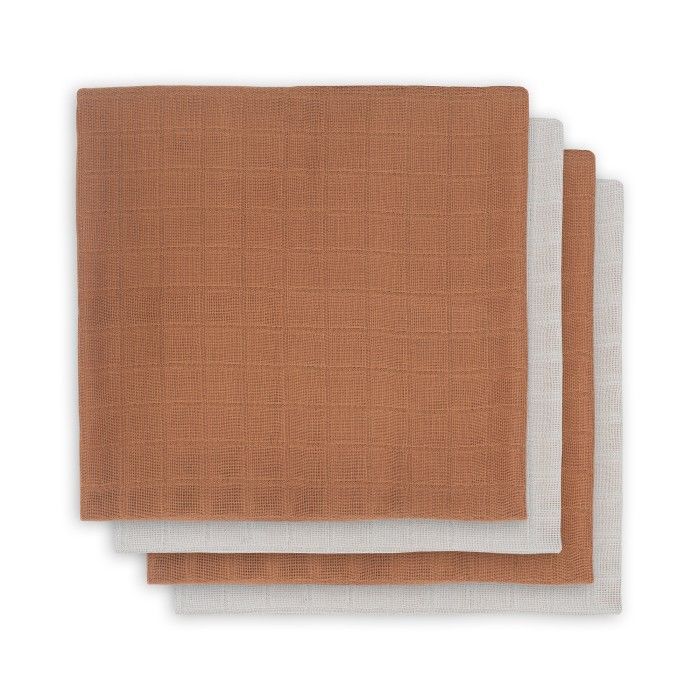Jollein Stofble Bambus 4-pak, Caramel-Nougat Jollein Stofble Bambus 4-pak, Caramel-Nougat