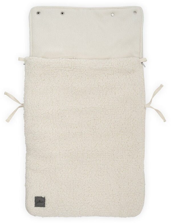 Jollein Teddy Kørepose Babyautostol, Cream White