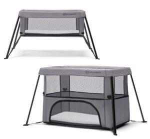 Kinderkraft MOVI 2-in-1 Weekendseng, Grey