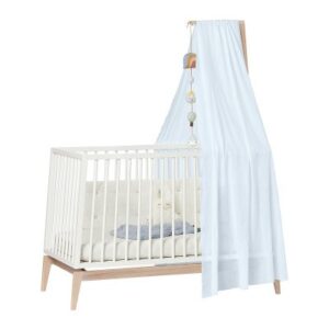 Leander sengehimmel til Linea og Luna babyseng - Dusty blue