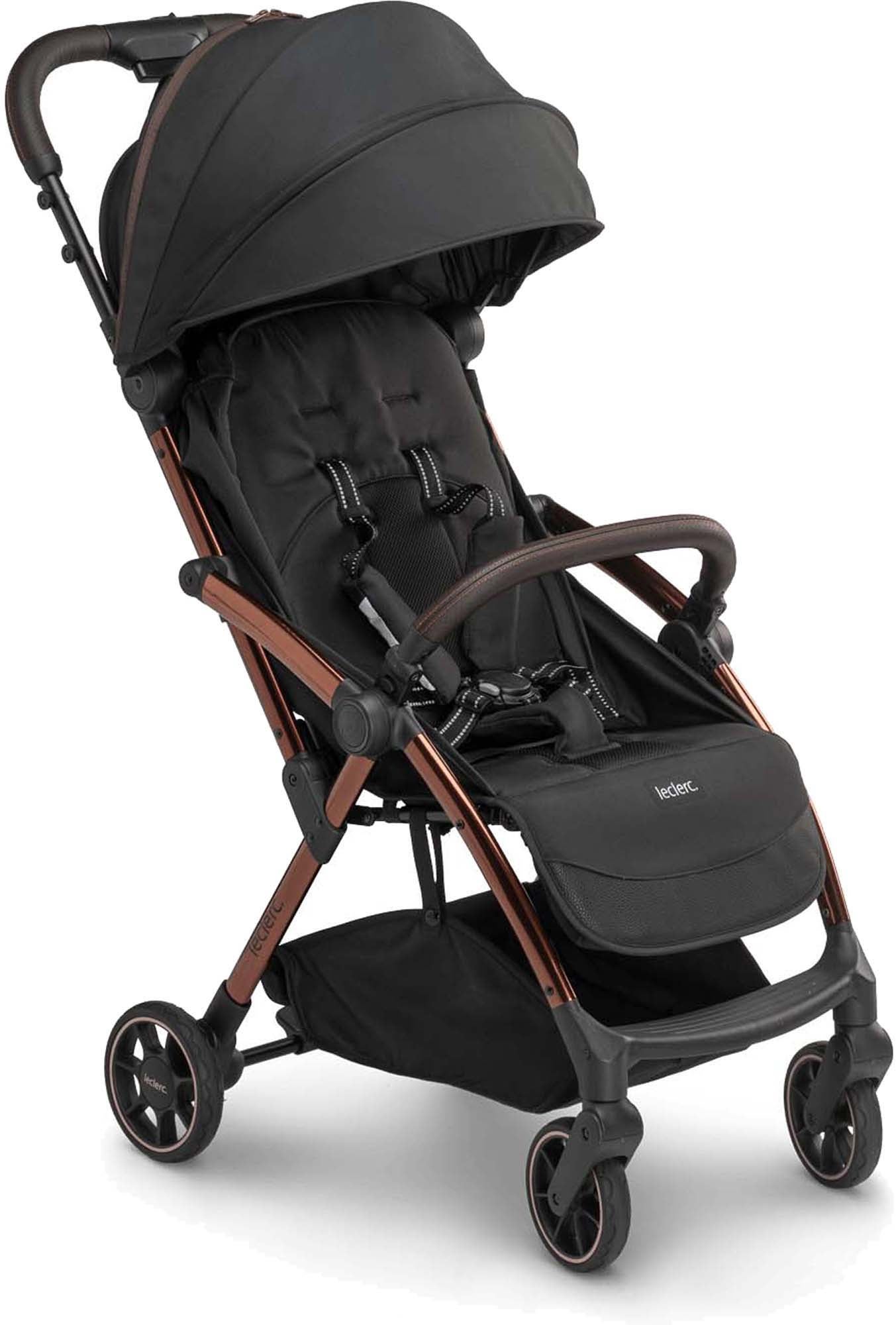 Leclerc Baby Influencer Klapvogn, Black/Brown Leclerc Baby Influencer Klapvogn, Black/Brown