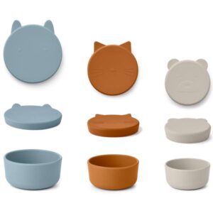 Liewood Snack Box Corgan 3-Pack Blue Multi Mix