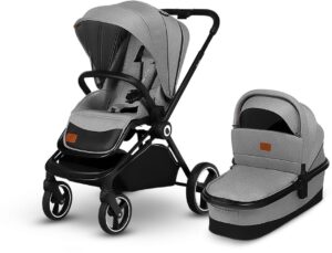 Lionelo Mika 2-in-1 Duovogn, Grey Stone