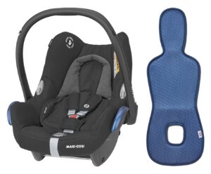 Maxi-Cosi CabrioFix Autostol Baby inkl. Ventilerende Hynde, Black/Bijou Blue