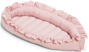 Minitude Babynest Plain, Chalk Pink