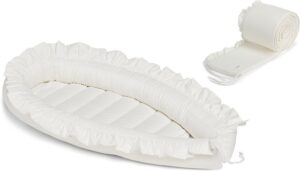 Minitude Babynest Sovepakke med Sengerand, Snow White