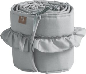 NG Baby Sengerand Mood Ruffles 258 x 20 cm, Light Grey