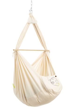 Nonomo® Hængevugge m. Madras Mikrofiber, Natur