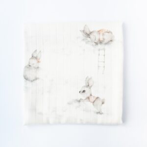 Petit COCO Stofble m/kanin douce lyserød 75 x 75 cm