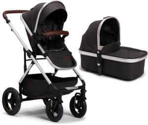 Petite Chérie Excellence 2 Duovogn, Black Melange, Barnevogn