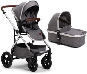 Petite Chérie Excellence 2 Duovogn, Grey Melange, Barnevogn