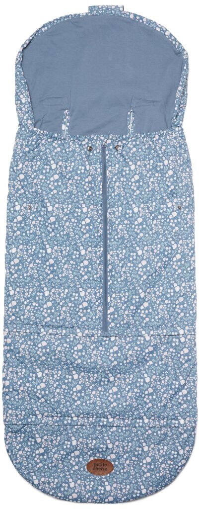 Petite Chérie Light Kørepose Med Forlænger, Flowers/Blue Mirage