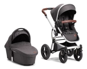 Petite Chérie Lively 2 Duovogn, Black Melange, Barnevogn