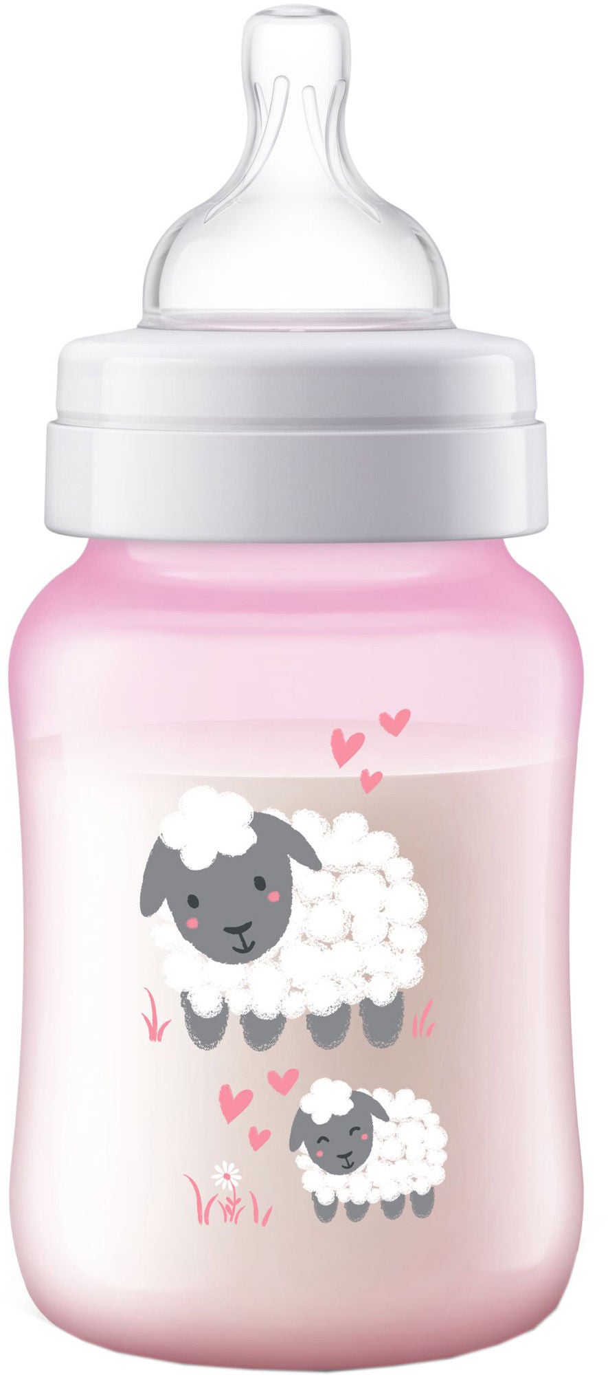 Philips Avent Antikoliksutteflaske 260ml, Lyserød Philips Avent Antikoliksutteflaske 260ml, Lyserød