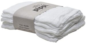 Pippi Stofble 4-pak, White