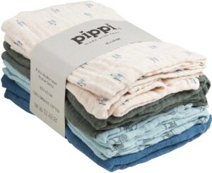 Pippi Stofble 8-pak, Gray Mist