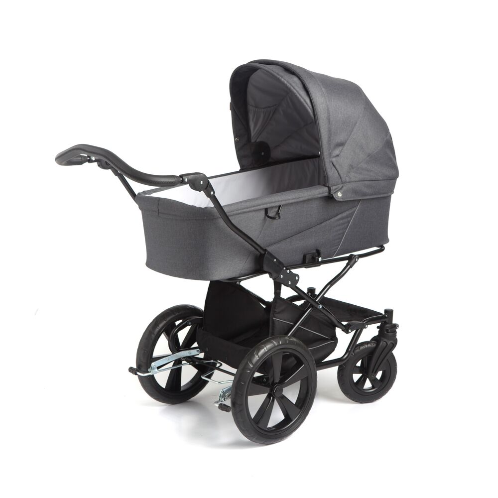 Scandia Prime barnevogn med sort servostel Scandia Prime barnevogn med sort servostel
