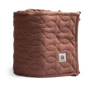 Sebra Quiltet sengerand - Burgundy Red