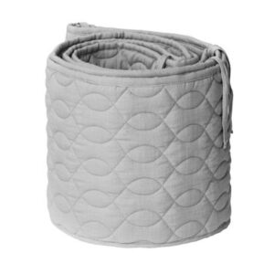 Sebra Quiltet sengerand - elephant grey