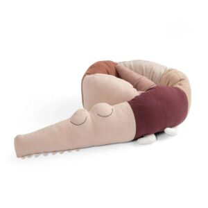 Sebra Strikket pude/sengerand - Sleepy Croc - Dreamy Rose