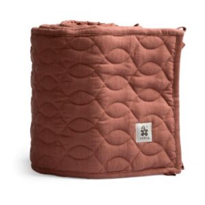 Sebra quiltet sengerand - Burgundy Red