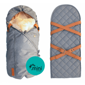 Sleepbag mini kørepose + plade - Grey Melange