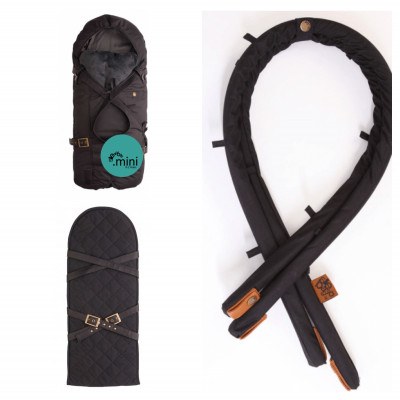 Sleepbag mini startpakke lille - Sort/Grå Sleepbag mini startpakke lille - Sort/Grå