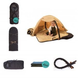 Sleepbag mini startpakke stor - Sort/Grå