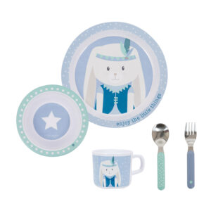 Spisesæt i 5 dele - Melamin