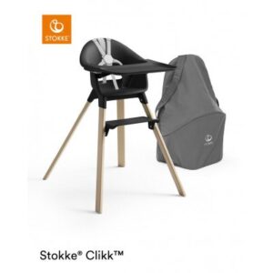 Stokke Clikk højstol Sort + rejsetaske