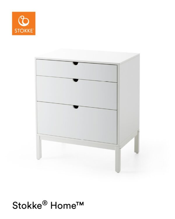 Stokke Dresser Puslekommode Hvid