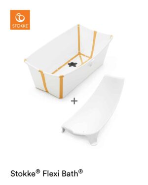 StokkeÂ® Flexi BathÂ® sampak - hvid/gul