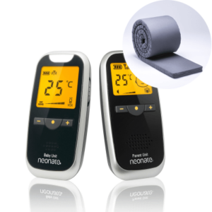 Tiny Republic sengerand grå + neonate babyalarm 5800