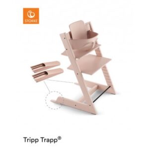 Tripp Trapp højstol + babysæt - Serene Pink