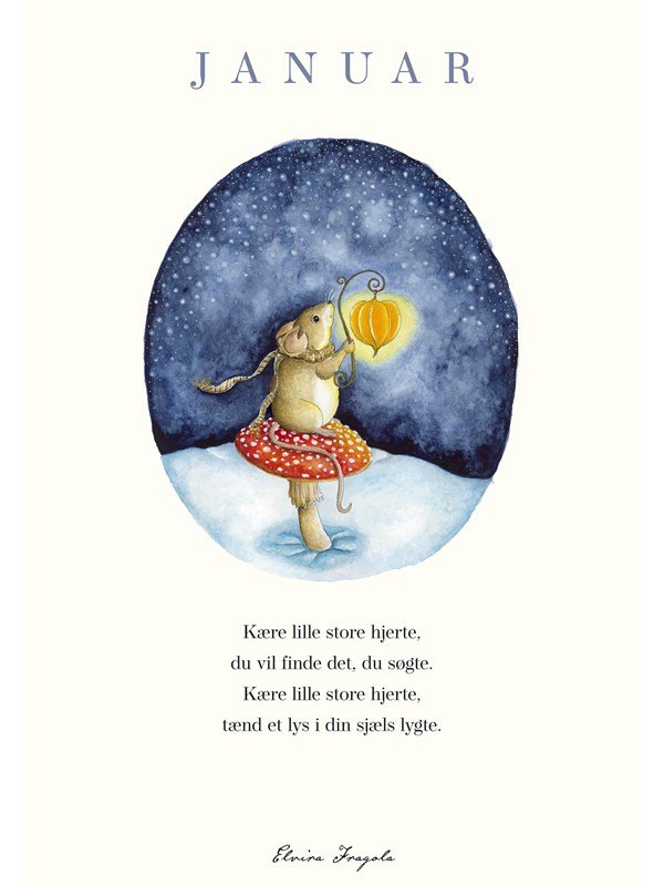 Turbine Forlaget Januar - Året plakat