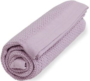 Vinter & Bloom Soft Grid Babytæppe, French Lavender