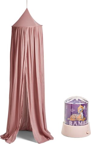 Alice & Fox Sengehimmel med Disney Bambi Projektor, Dusty Rose