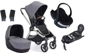Baby Jogger City Sights Duovogn inkl. BeSafe iZi Go Modular X1 Autostol Baby & Base, Dark Slate, Barnevogn
