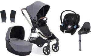 Baby Jogger City Sights Duovogn inkl. Cybex Aton M Autostol Baby, Dark Slate, Barnevogn