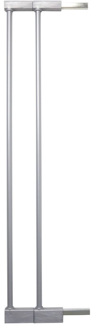 BabyDan Forlænger Sikkerhedsgitter Extend-A-Gate 7 cm 2 pak, Silver, Børnegitter