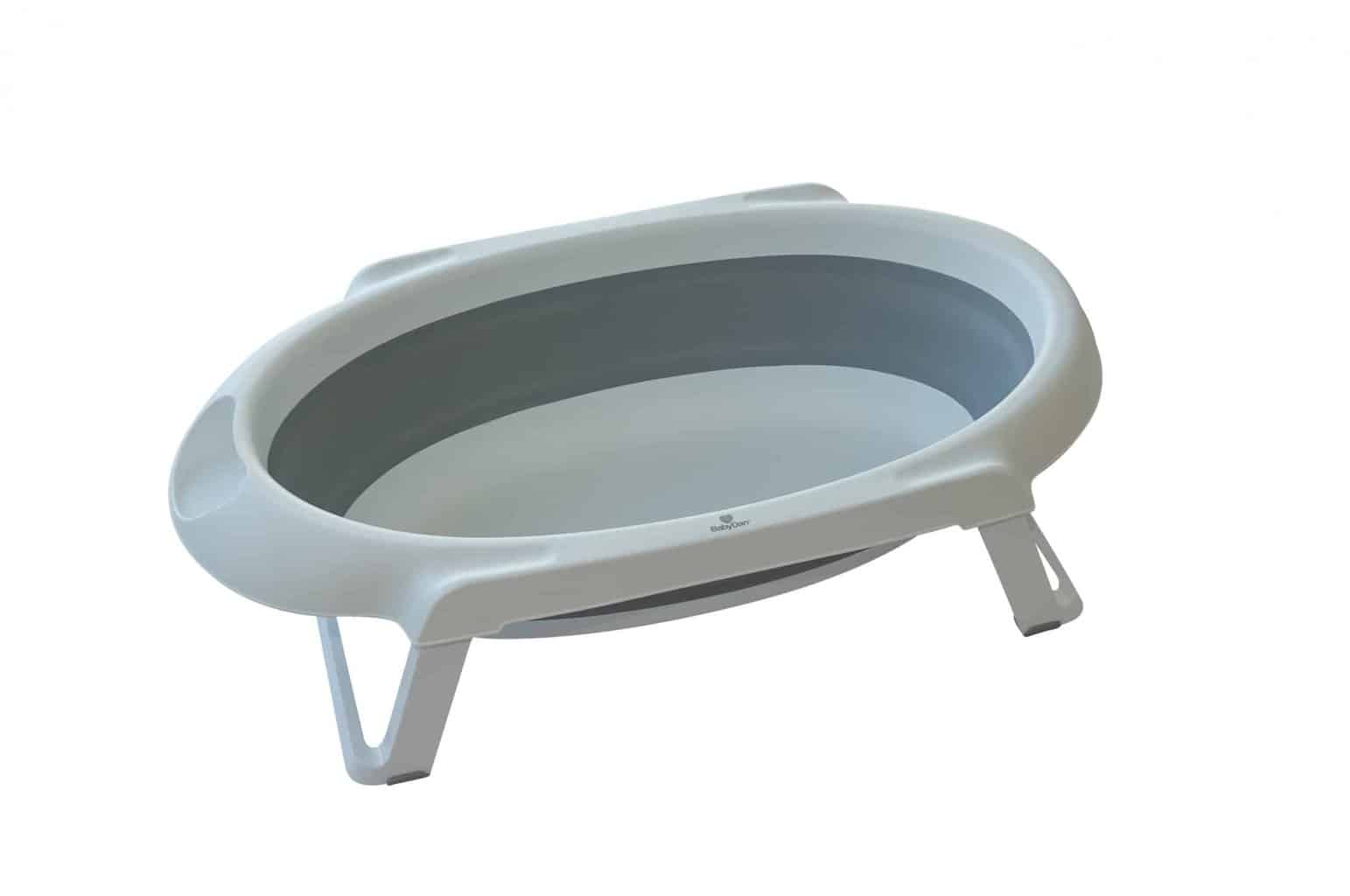 Badekar foldbar - 30 l. - hvid/grå Badekar foldbar - 30 l. - hvid/grå