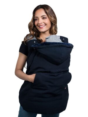 Bæresele vintercover - Wombat All Weather Cover - Navy Blue/Blue