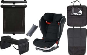 BeSafe iZi Flex Fix i-Size Autostol med Tilbehørspakke, Black Cab