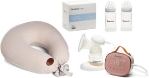 Beemoo Care Single Elektrisk Brystpumpe & Ammepakke, Twilight Mauve