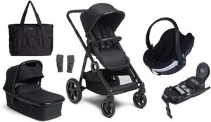 Beemoo Pro Multi Duovogn inkl. BeSafe Autostol Baby, Black/Black, Barnevogn