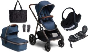 Beemoo Pro Multi Duovogn inkl. BeSafe Autostol Baby, Midnight Blue/Anodized, Barnevogn