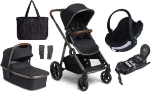 Beemoo Pro Multi Duovogn inkl. BeSafe Autostol Baby Night Black/Anodized, Barnevogn