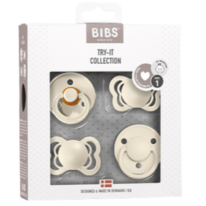 Bibs Try it - Startpakke med Sutter - Ivory