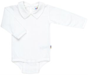 Body m. skjortekrave fra Joha - Kridhvid